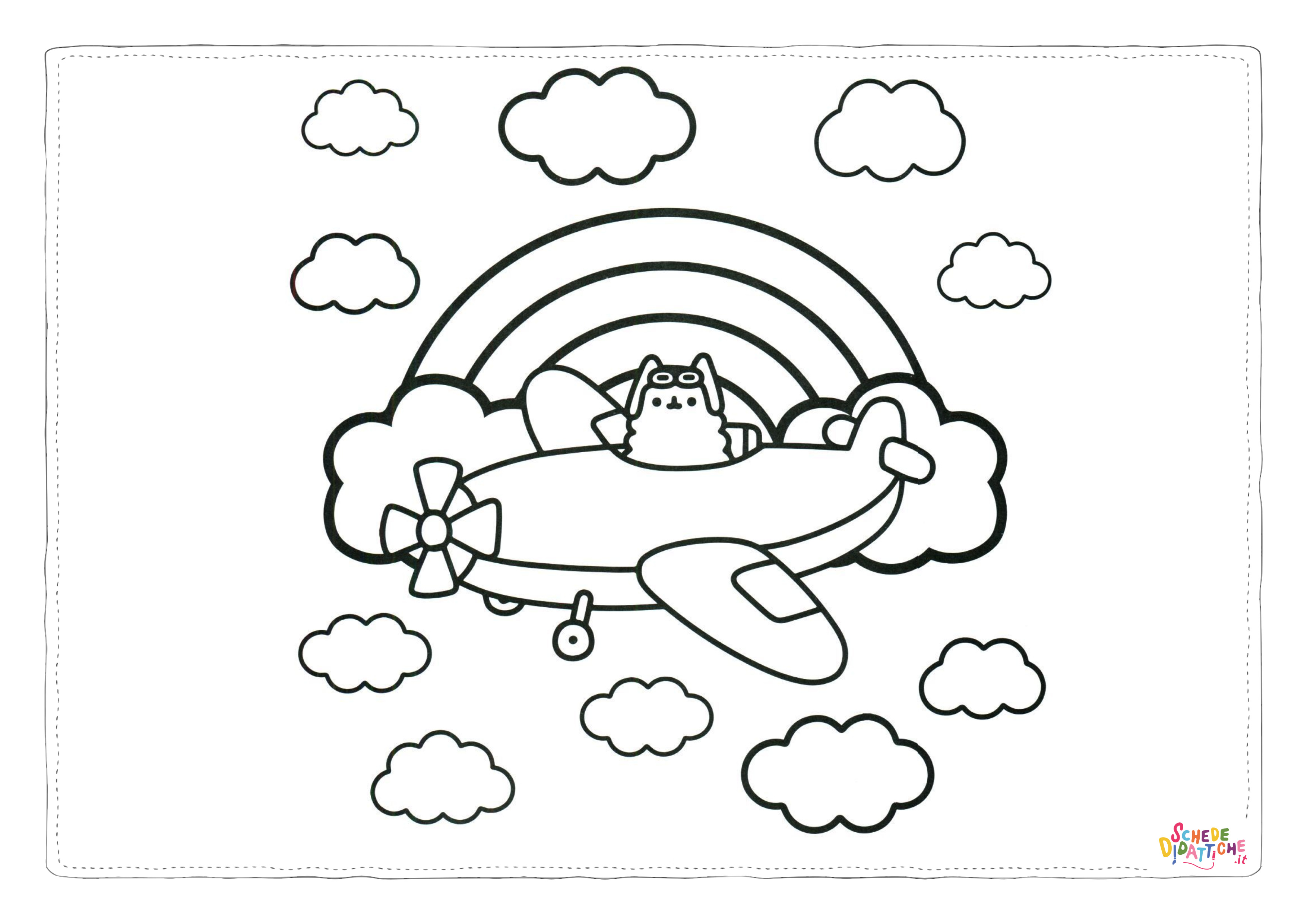 Disegno "Disegno di arcobaleno da stampare e colorare 82" Disegno di arcobaleno da stampare e colorare 82