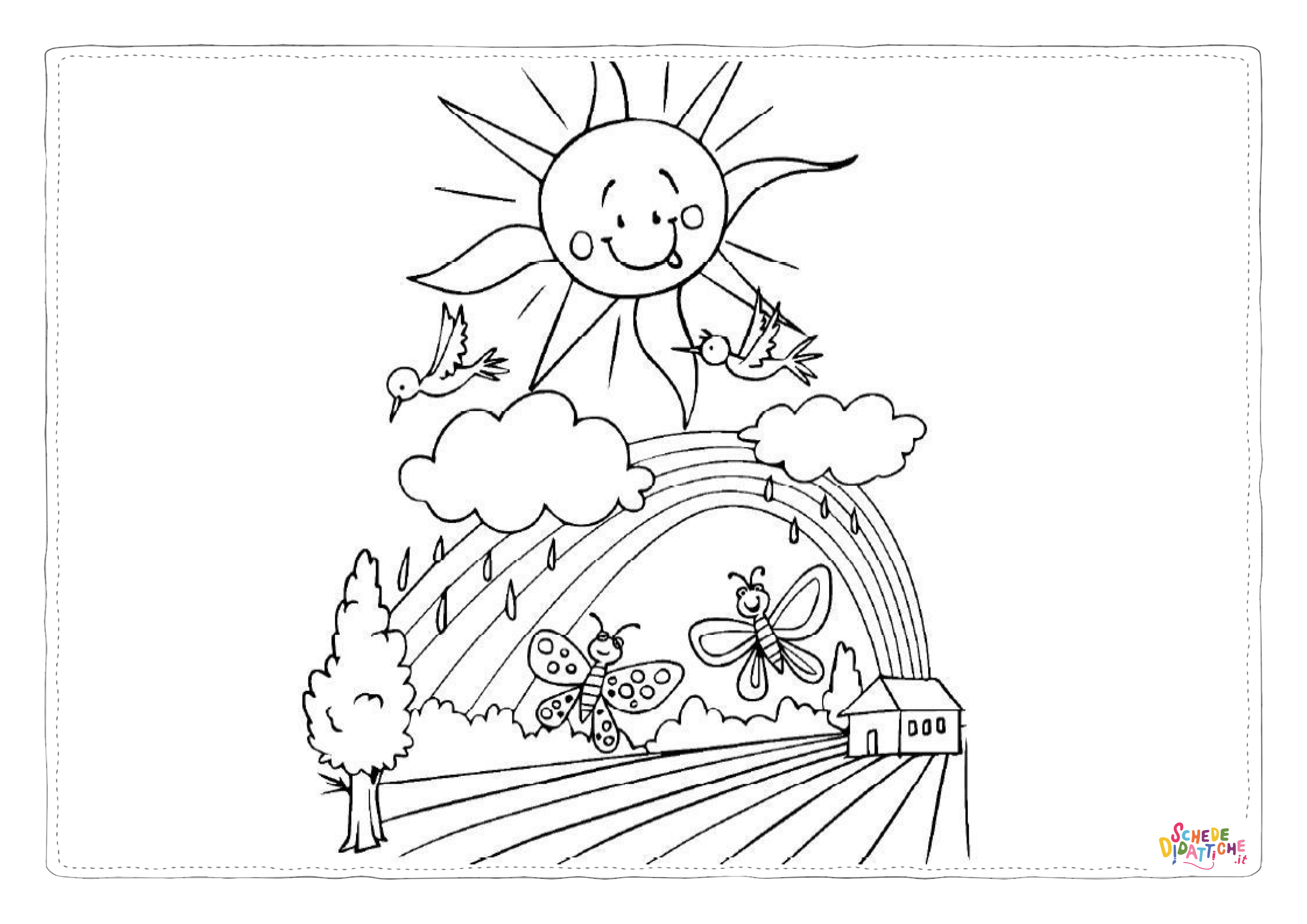 Disegno "Disegno di primavera da stampare e colorare 11" Disegno di primavera da stampare e colorare 11