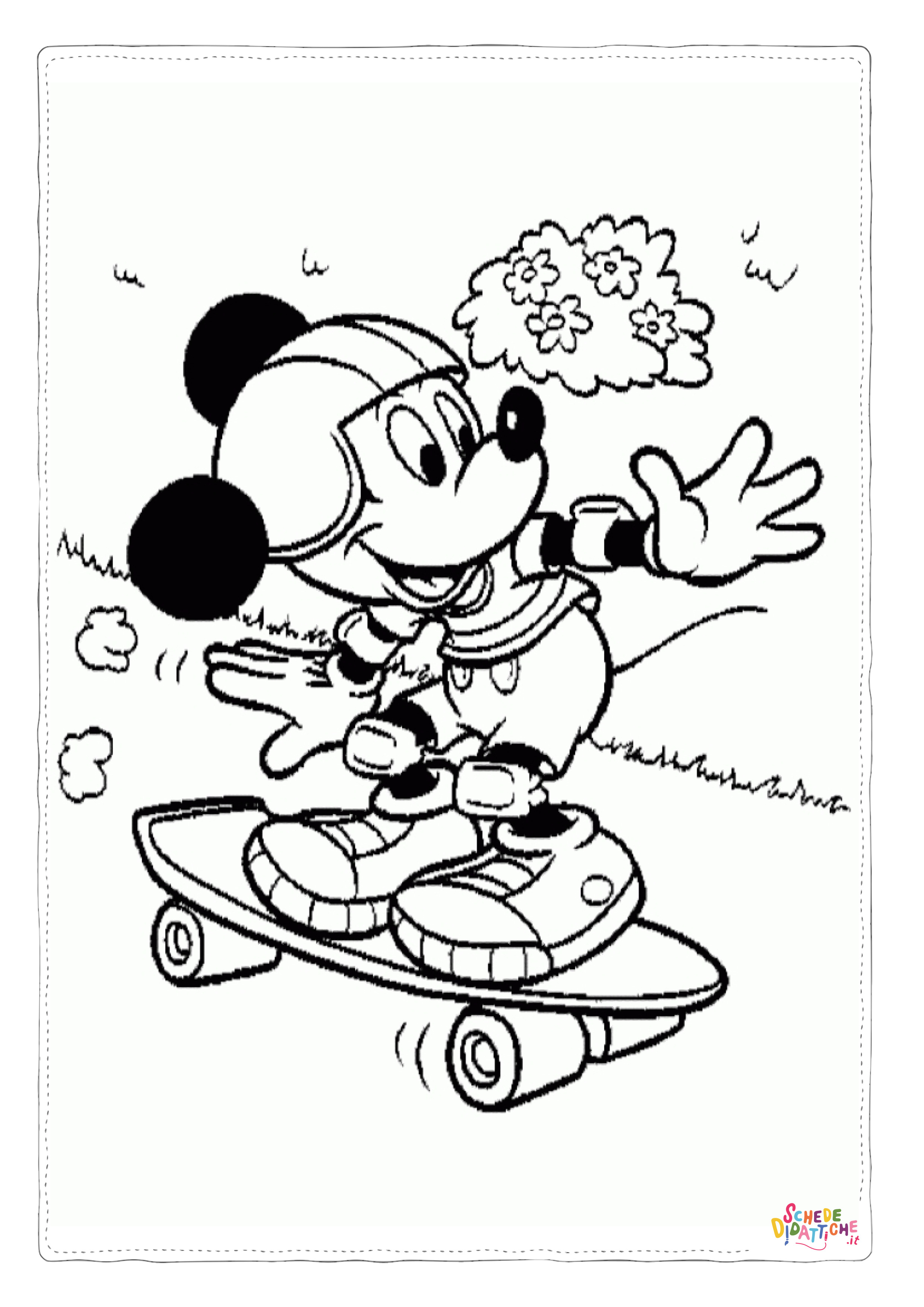 Disegno di Topolino da stampare e colorare 107