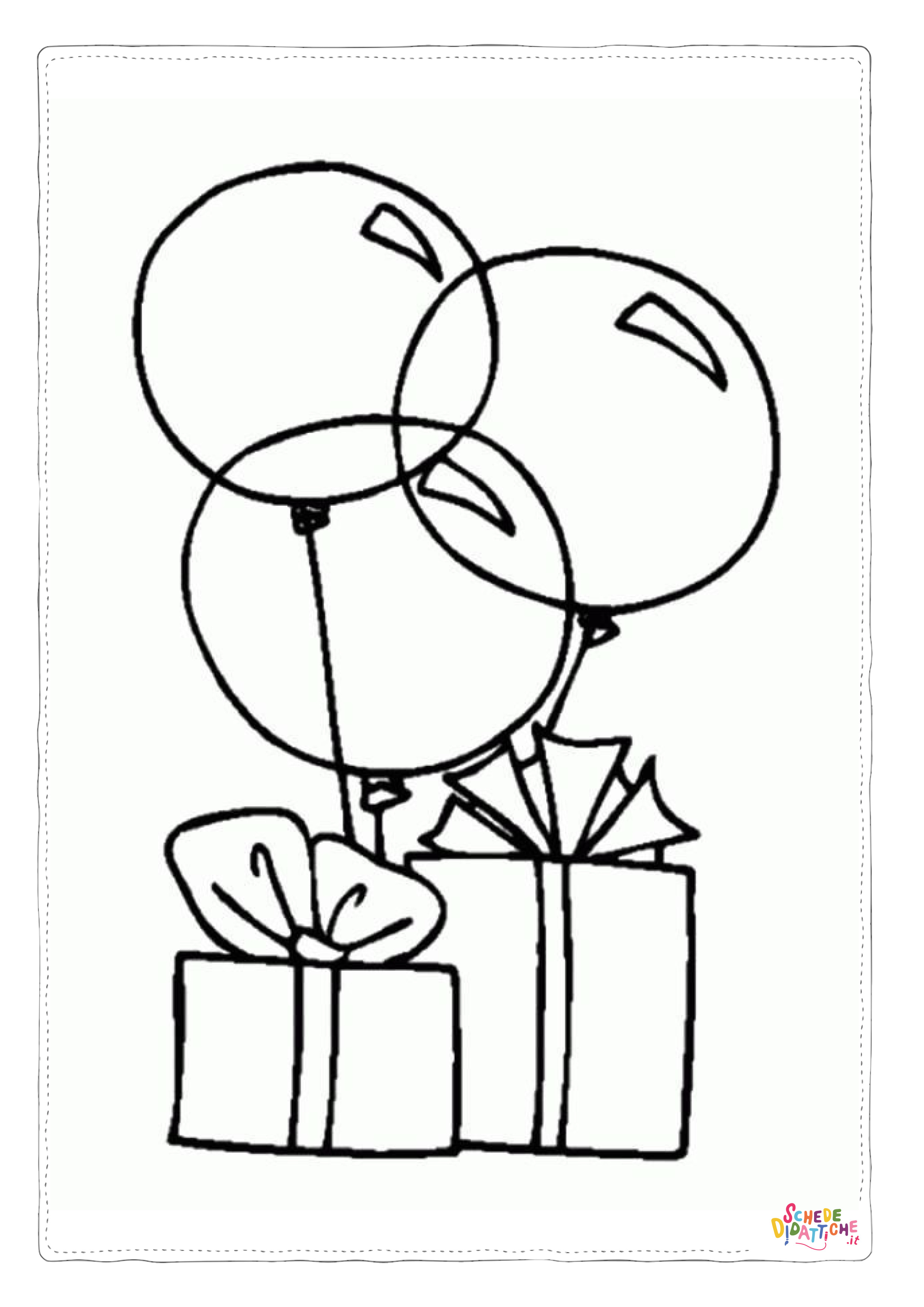 Disegno "Disegno di regalo da stampare e colorare 39" Disegno di regalo da stampare e colorare 39