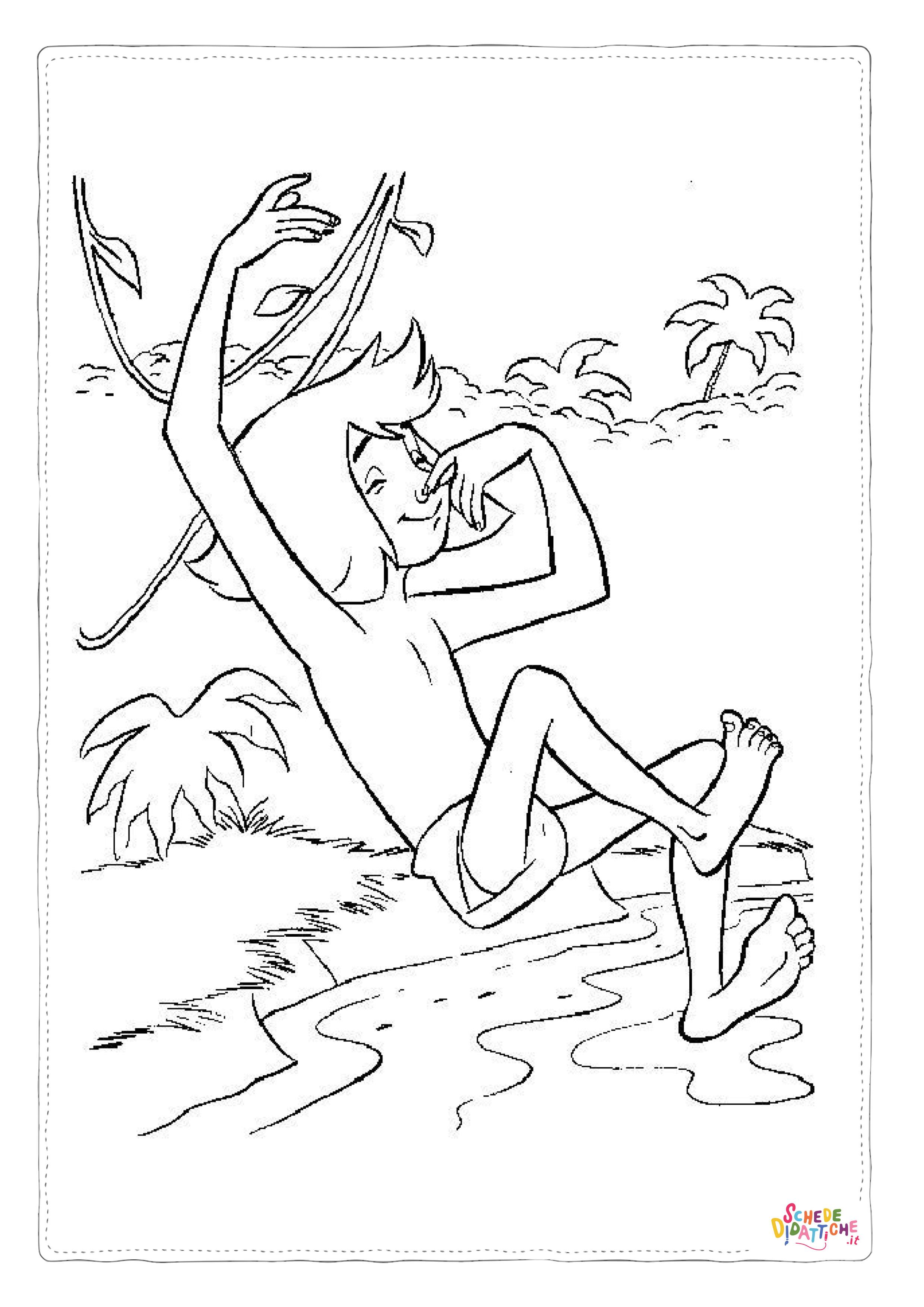 Disegno "Disegno di Il libro della giungla da stampare e colorare 100" Disegno di Il libro della giungla da stampare e colorare 100