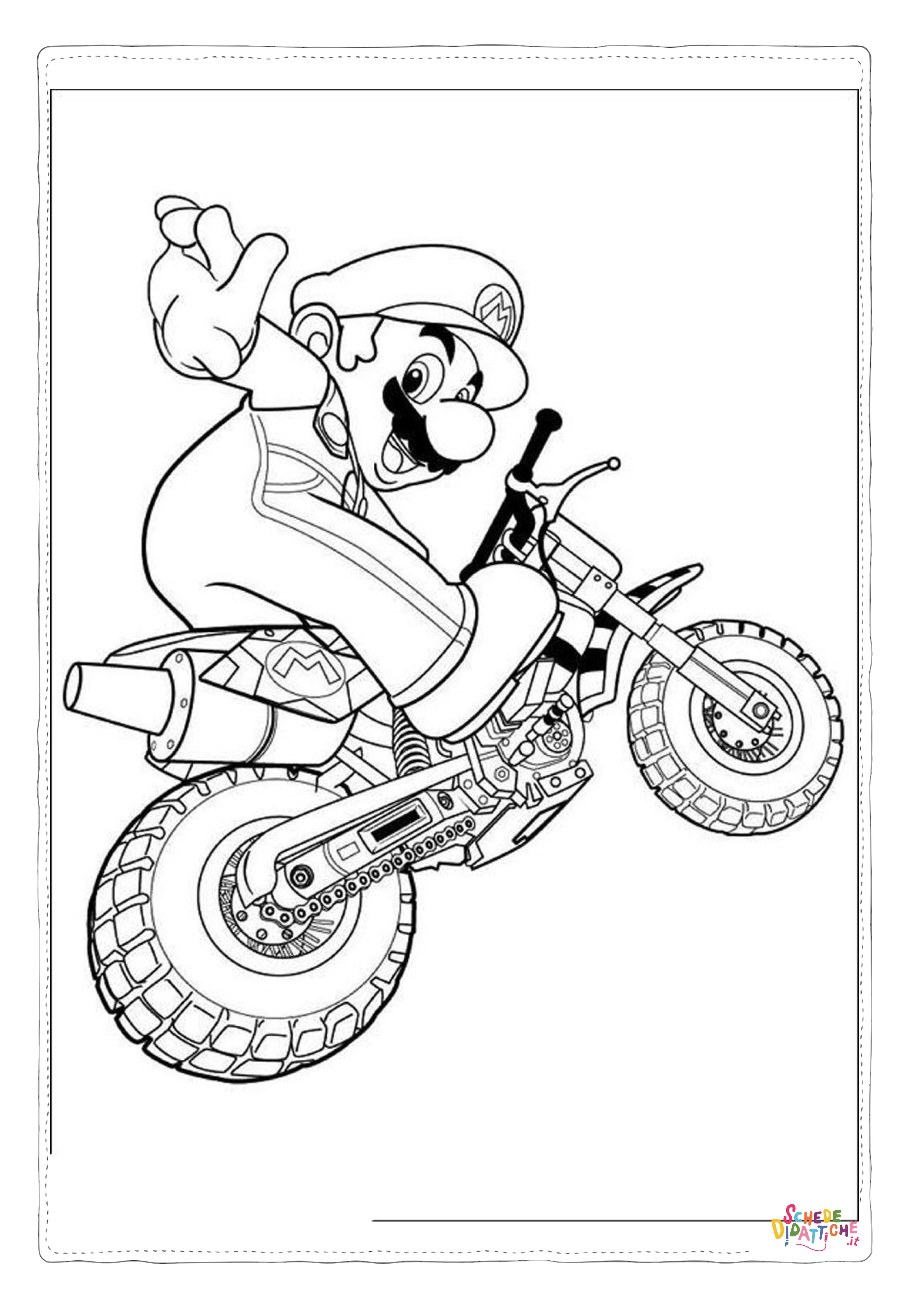 Disegno "Disegno di Super Mario da stampare e colorare 23" Disegno di Super Mario da stampare e colorare 23