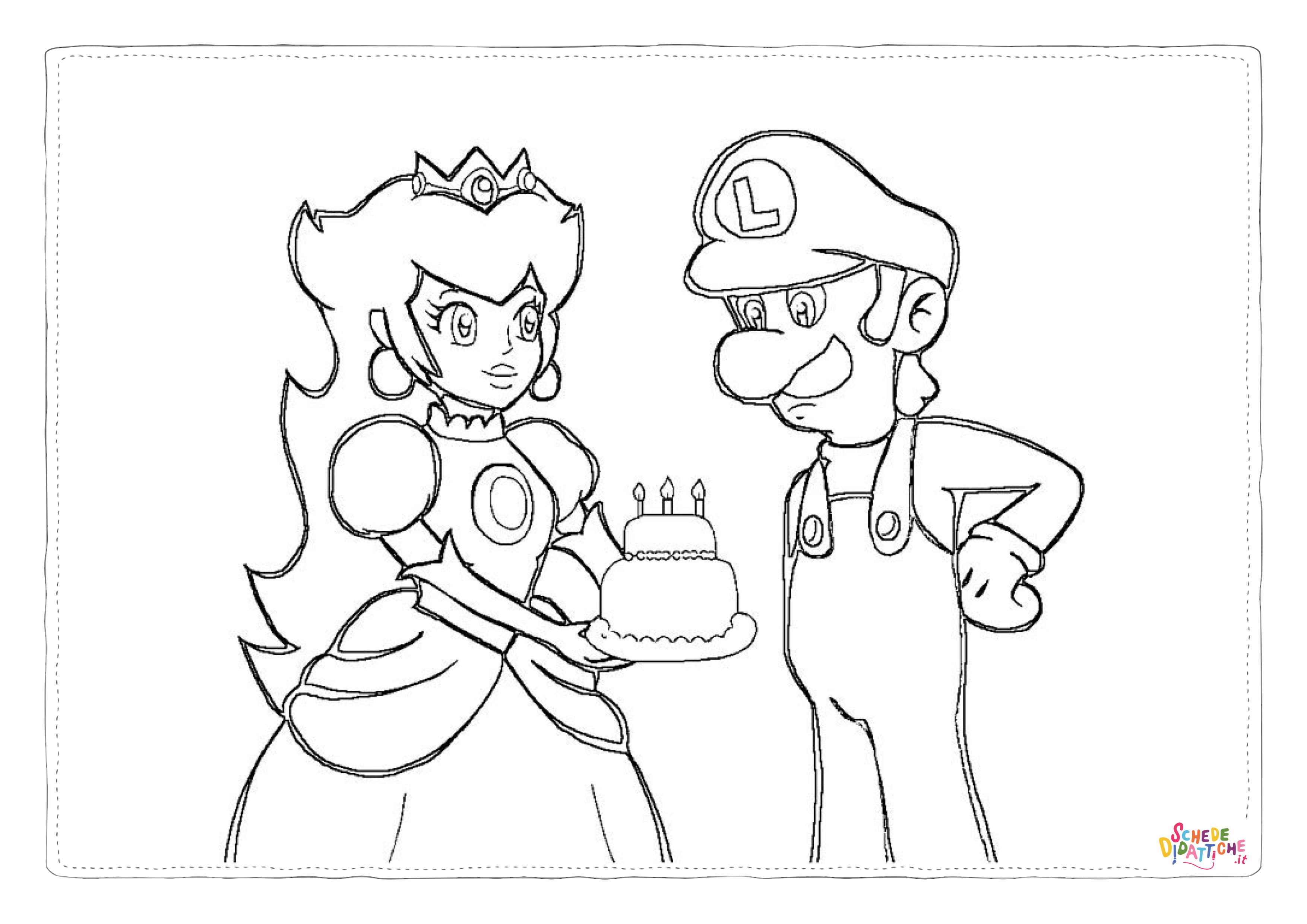 Disegno "Disegno di Super Mario da stampare e colorare 84" Disegno di Super Mario da stampare e colorare 84