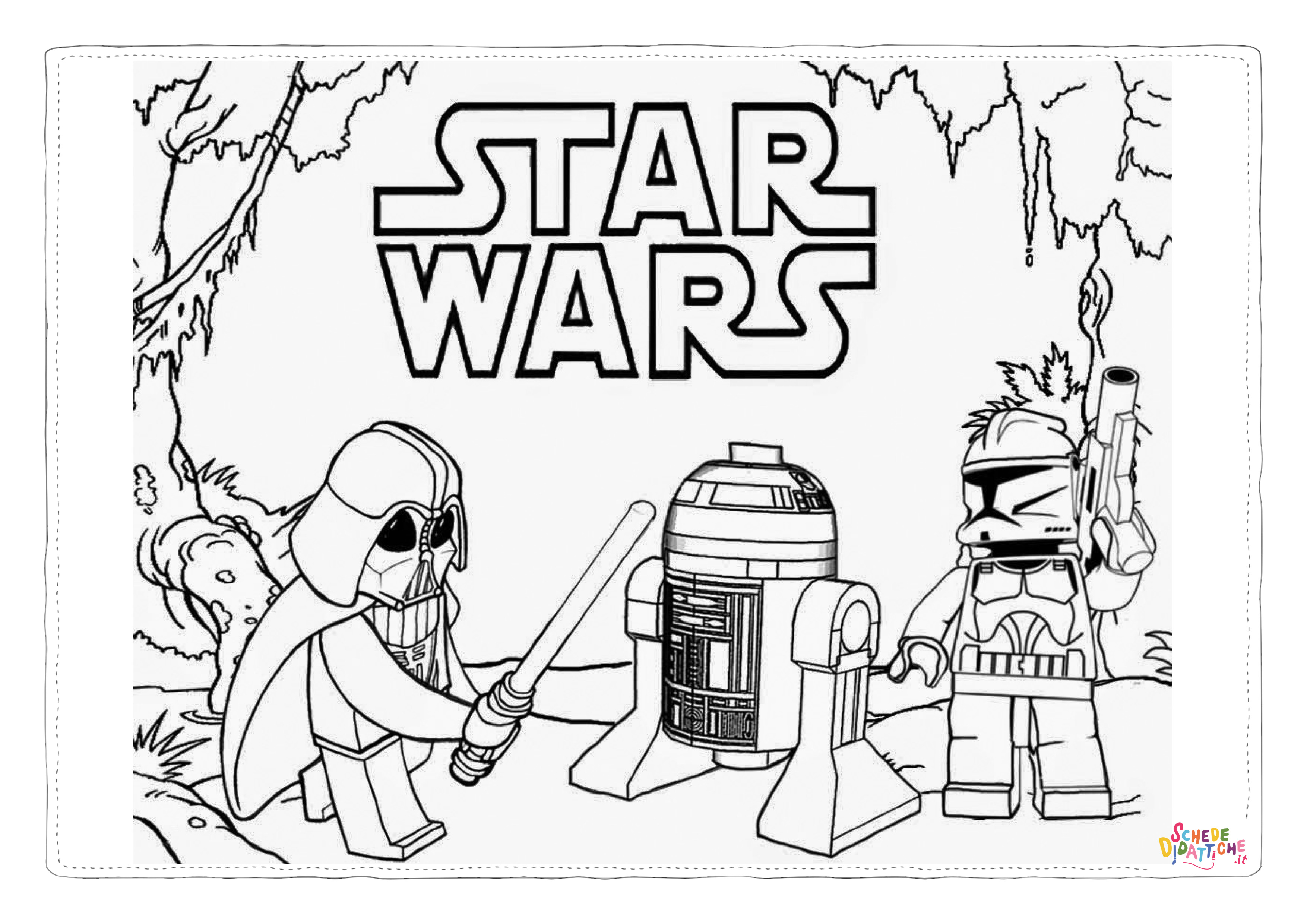 Disegno "Disegno di LEGO Star Wars da stampare e colorare 29" Disegno di LEGO Star Wars da stampare e colorare 29