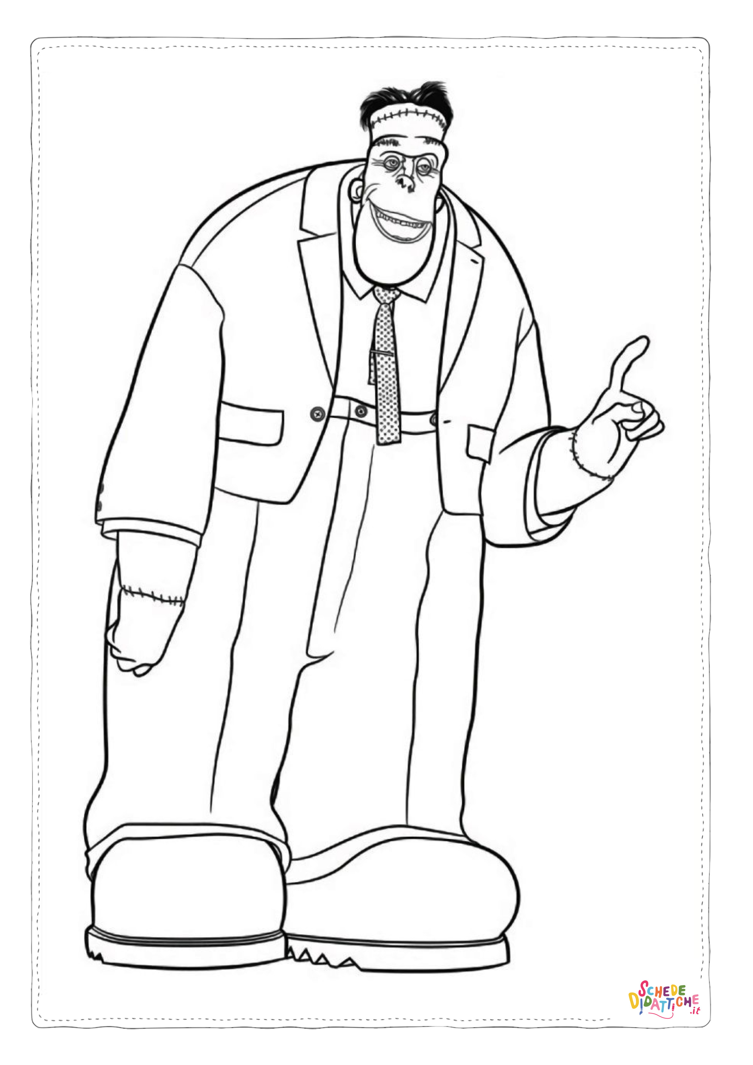 Disegno "Disegno di Frankenstein da stampare e colorare 31" Disegno di Frankenstein da stampare e colorare 31
