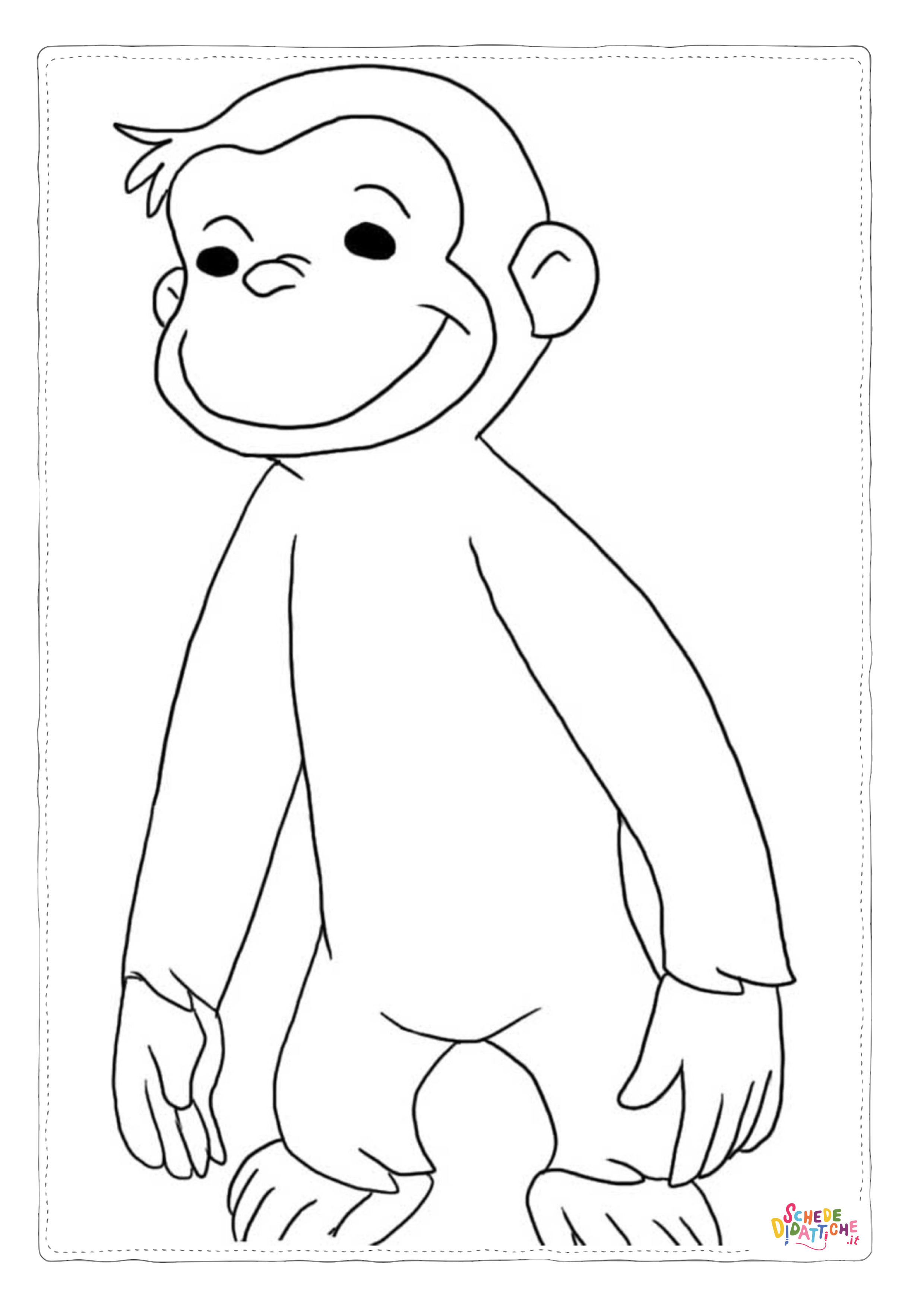 Disegno "Disegno di Curioso come George da stampare e colorare 15" Disegno di Curioso come George da stampare e colorare 15