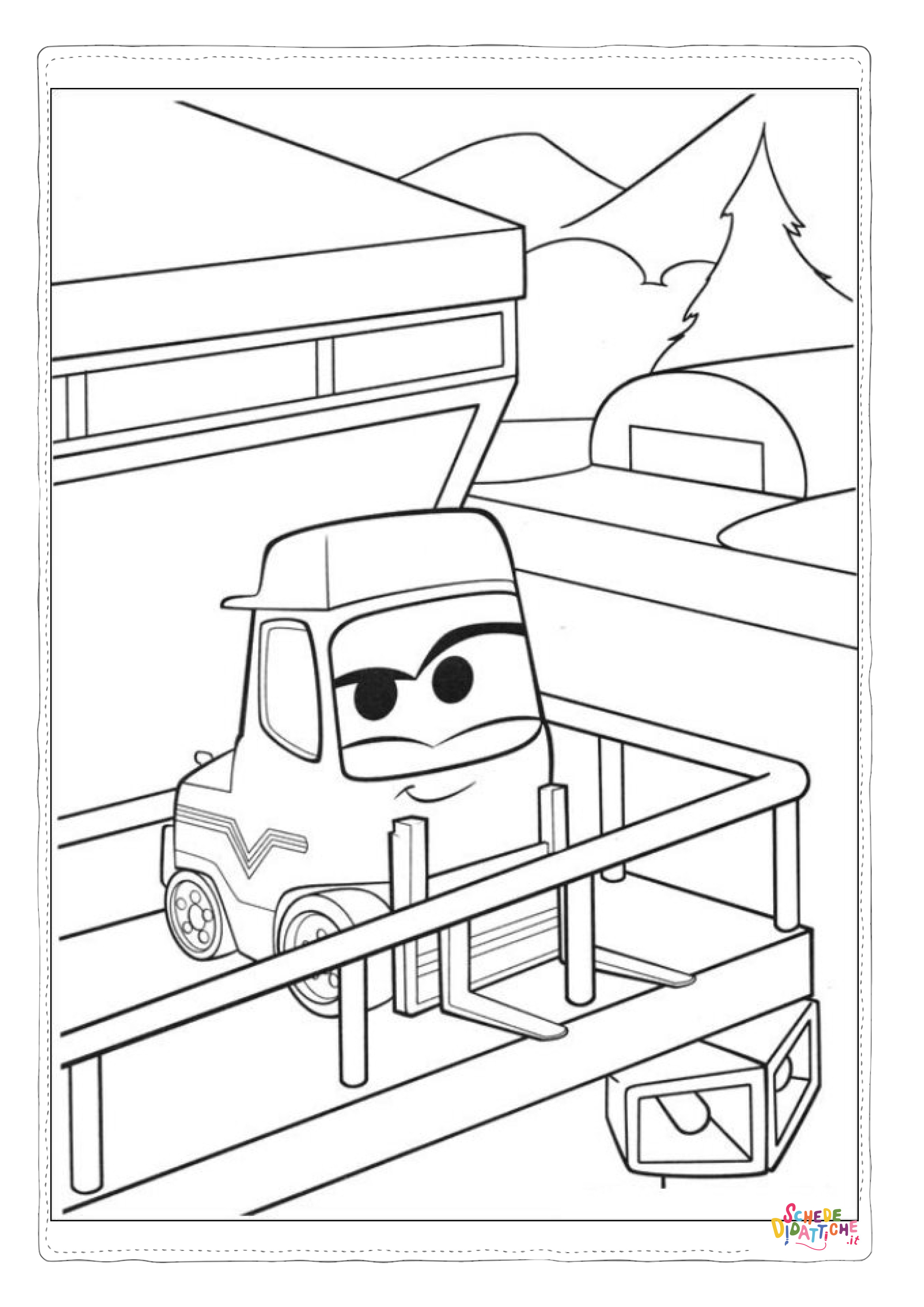 Disegno "Disegno di Cars da stampare e colorare 280" Disegno di Cars da stampare e colorare 280