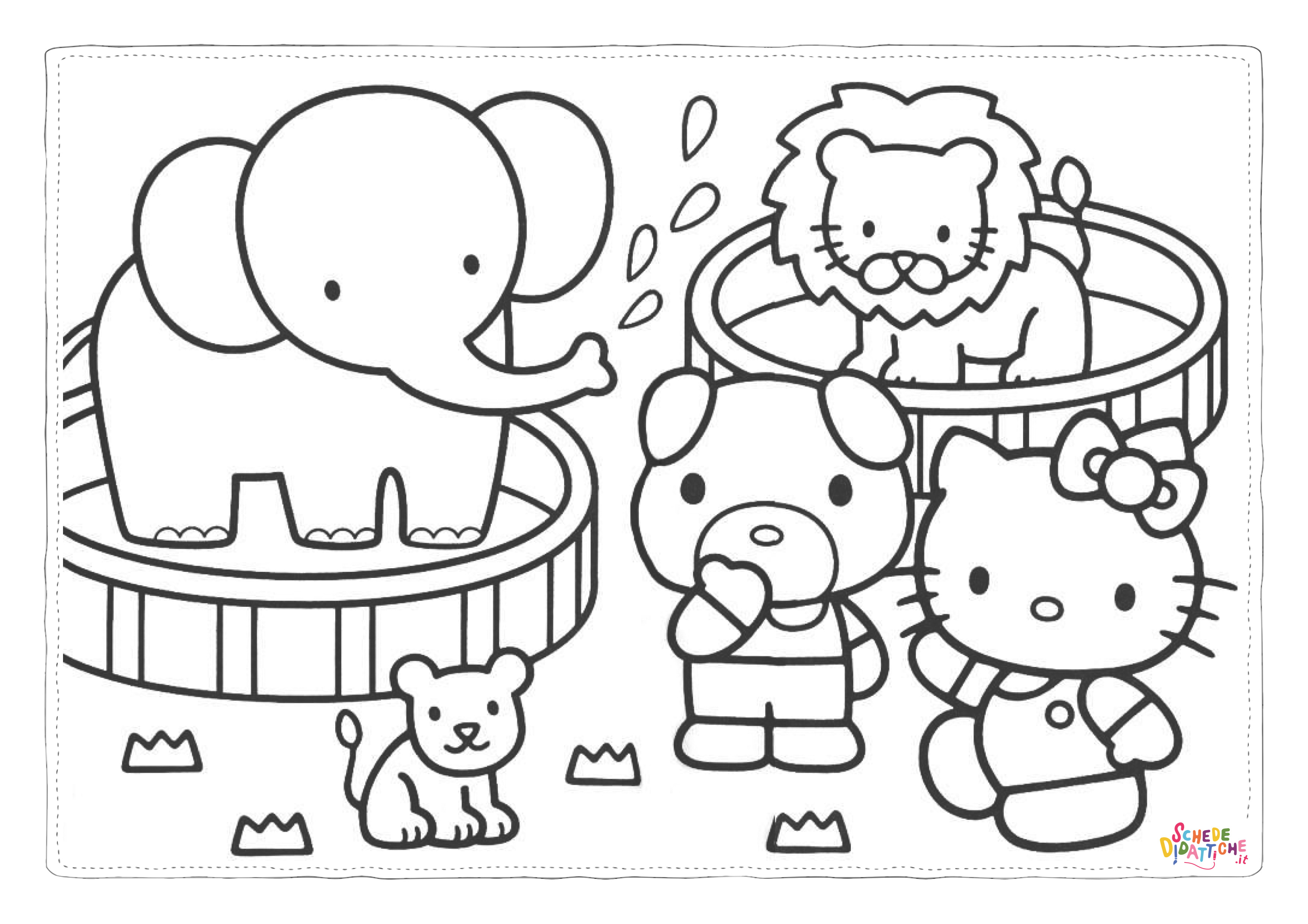 Disegno "Disegno di Hello Kitty da stampare e colorare 44" Disegno di Hello Kitty da stampare e colorare 44