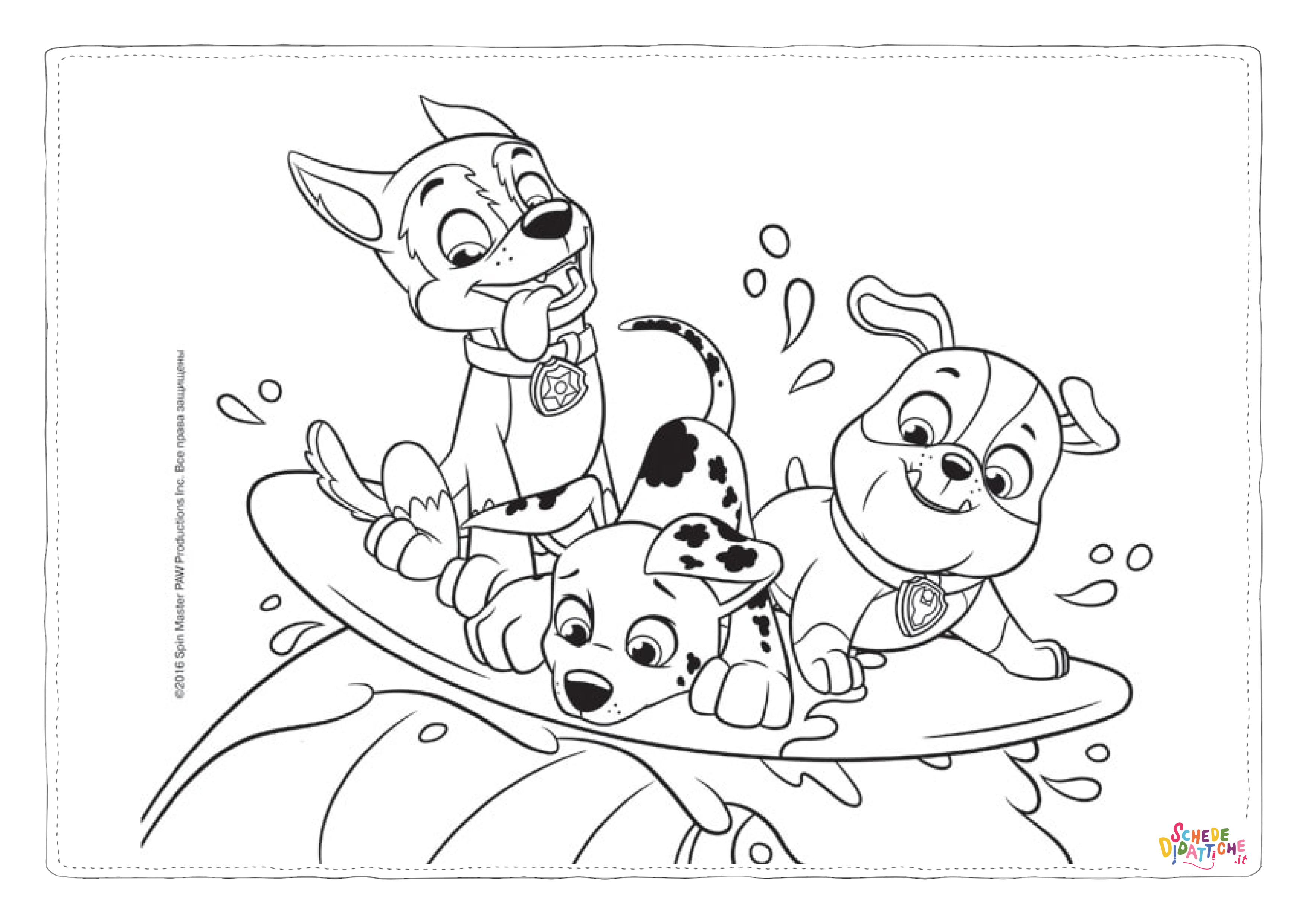 Disegno "Disegno di Paw Patrol - Cane pompiere da stampare e colorare 49" Disegno di Paw Patrol - Cane pompiere da stampare e colorare 49