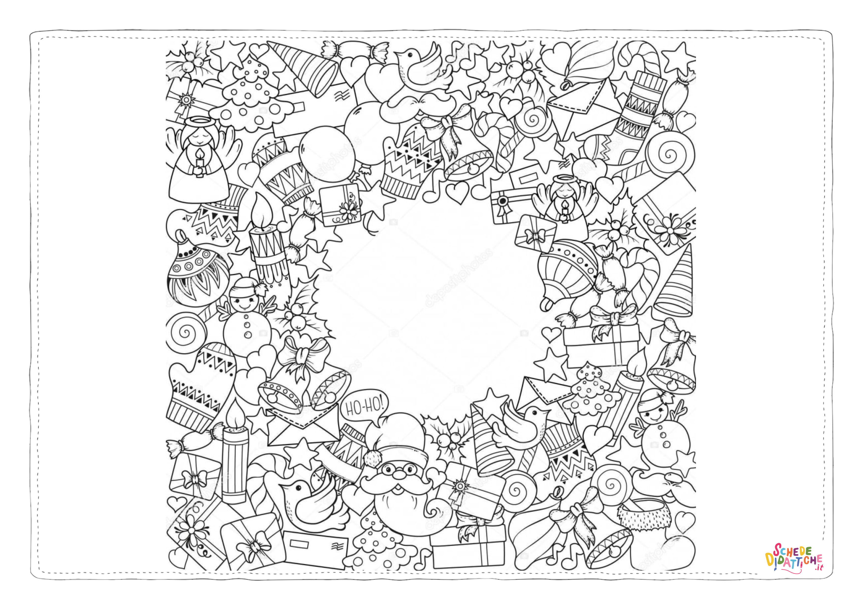 Disegno "Disegno di mandala da stampare e colorare 1003" Disegno di mandala da stampare e colorare 1003