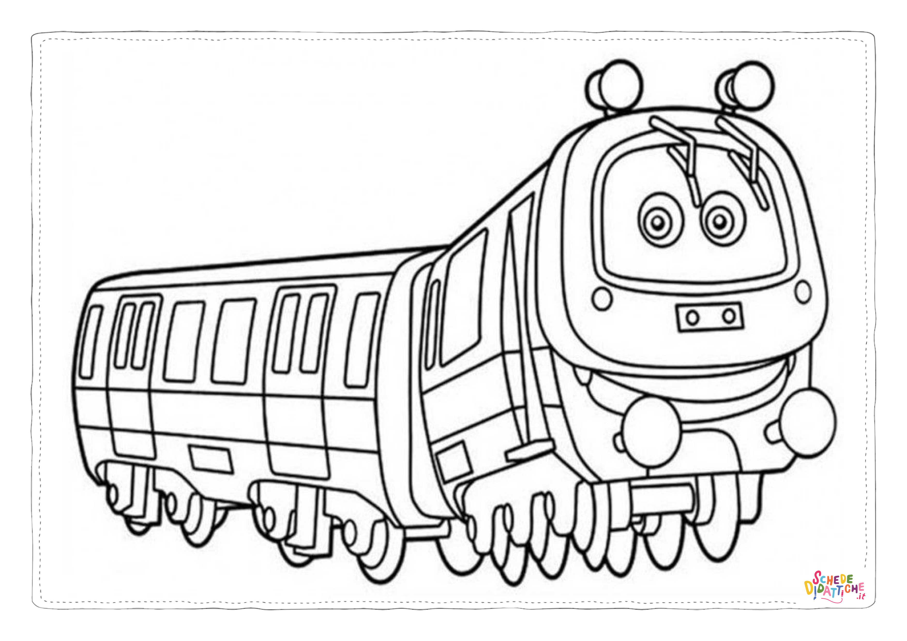 Disegno "Disegno di treno da stampare e colorare 75" Disegno di treno da stampare e colorare 75