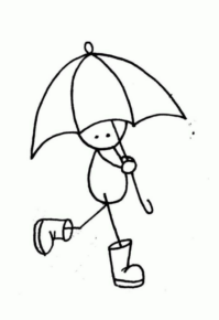 Disegno di pioggia da stampare e colorare 30