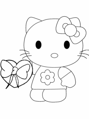 Disegno di Hello Kitty da stampare e colorare 140