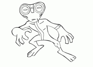 Disegno di alieno da stampare e colorare 43