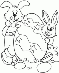 Disegno di coniglio da stampare e colorare 34