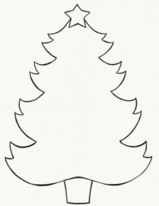 Disegno di albero di Natale da stampare e colorare 221