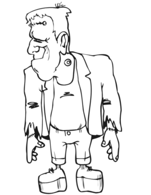 Disegno di Frankenstein da stampare e colorare 4