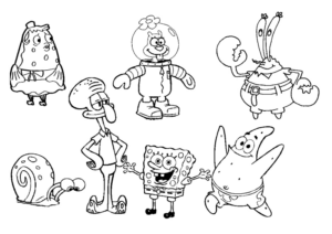 Disegno di Spongebob da stampare e colorare 42