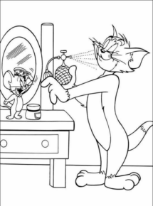 Disegno di Tom e Jerry da stampare e colorare 67