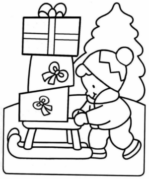 Disegno di regalo da stampare e colorare 31