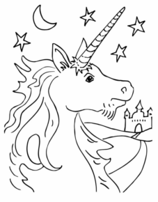 Disegno di unicorno da stampare e colorare 40