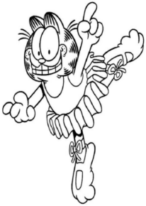 Disegno di Garfield da stampare e colorare 27