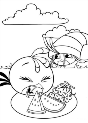 Disegno di Angry birds da stampare e colorare 60
