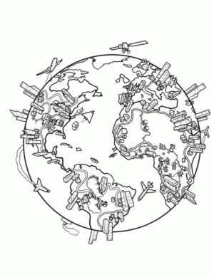 Disegno di terra da stampare e colorare 19