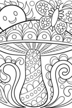 Disegno di mandala da stampare e colorare 1047