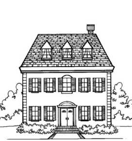 Disegno di casa da stampare e colorare 101