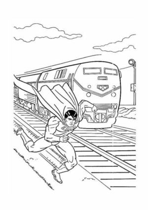 Disegno di Superman da stampare e colorare 60