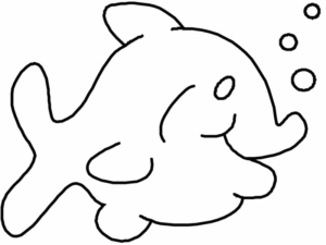 Disegno di pesce da stampare e colorare 16