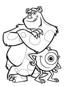 Disegno di Monsters & Co da stampare e colorare 3