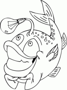 Disegno di pesce da stampare e colorare 33