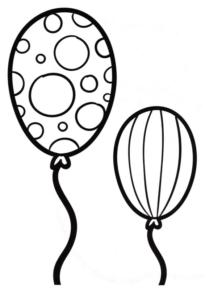 Disegno di palloncino da stampare e colorare 46