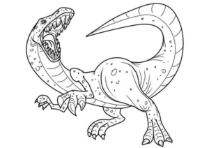 Disegno di Tirannosauro da stampare e colorare 76