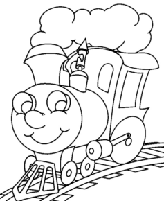 Disegno di treno da stampare e colorare 69