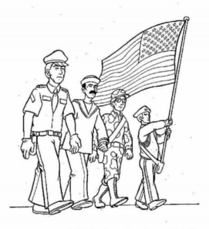 Disegno di soldato da stampare e colorare 64