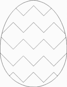 Disegno di uovo di Pasqua da stampare e colorare 198 Disegno di uovo di Pasqua da stampare e colorare 198