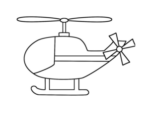 Disegno di elicottero da stampare e colorare 34
