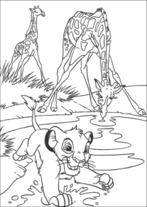 Disegno di Re Leone da stampare e colorare 179