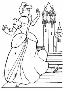 Disegno di Cenerentola da stampare e colorare 125