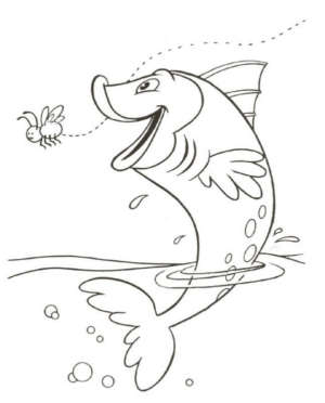 Disegno di pesce da stampare e colorare 220