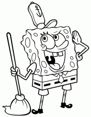 Disegno di Spongebob da stampare e colorare 28