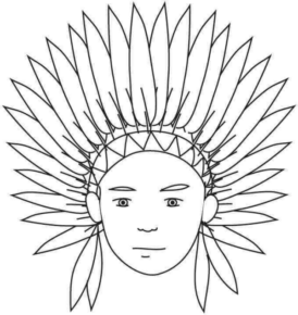 Disegno di Indiani d’America da stampare e colorare 67