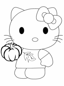Disegno di Hello Kitty da stampare e colorare 142