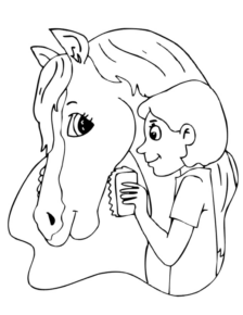 Disegno di equitazione da stampare e colorare 25