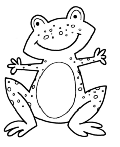 Disegno di rana da stampare e colorare 43