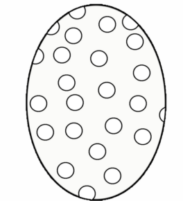 Disegno di uovo di Pasqua da stampare e colorare 4 Disegno di uovo di Pasqua da stampare e colorare 4