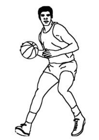 Disegno di basket da stampare e colorare 35